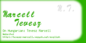 marcell tevesz business card